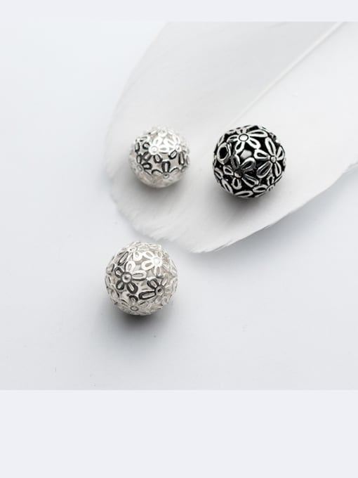 FAN 925 Sterling Silver With Silver Plated Beads 2