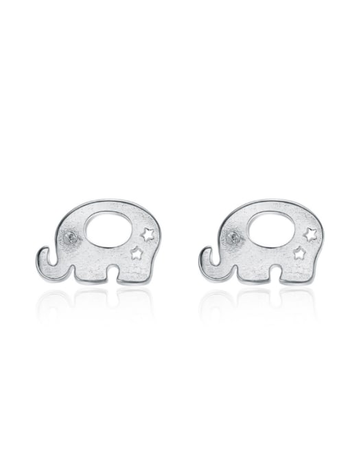 kwan Lovely Elephant Women' Style Stud Earrings 0