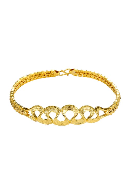 XP Copper Alloy 24K Gold Plated Classical Bracelet 0