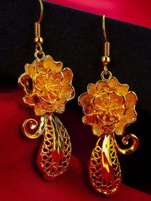 XP Ethnic style Flowery Wedding Earrings 2