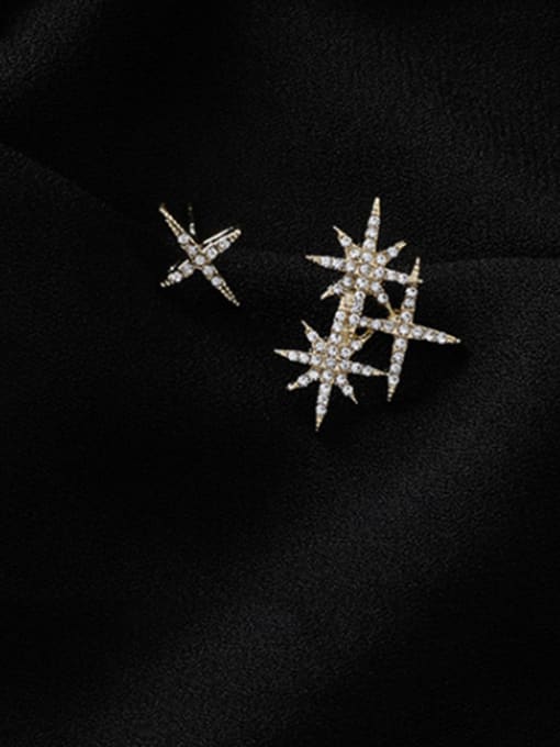 Main plan section Alloy With Imitation Gold Plated Fashion Star Stud Earrings
