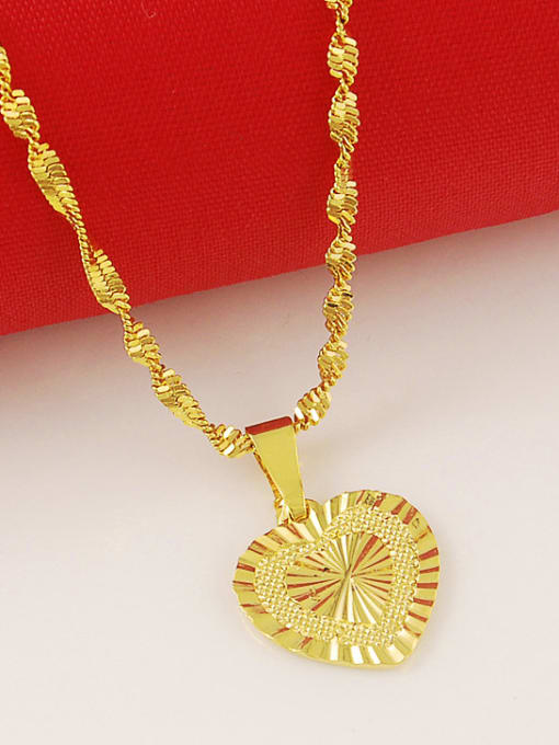 Yi Heng Da Women High Quality Heart Shaped Copper Necklace 2