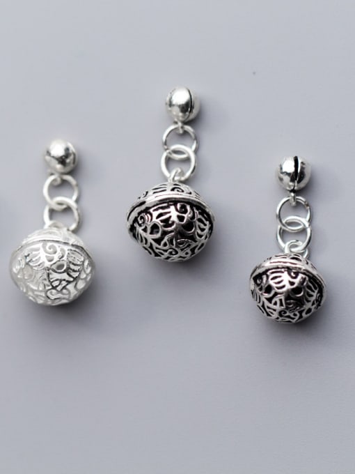 FAN 925 Sterling Silver With Silver Plated bell Trendy Charms 0