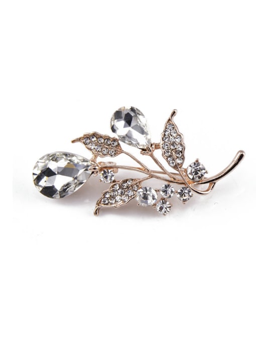 Inboe Flower Crystals Rose Gold Brooch 3