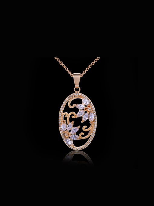 L.WIN Oval Shaped Beautiful Necklace 1