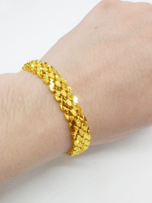 Neayou 18K Gold Plated Geometric Men Bracelet 2