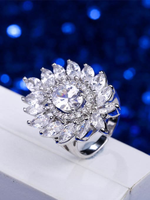 L.WIN Platinum Plated AAA Zircons Ring 1