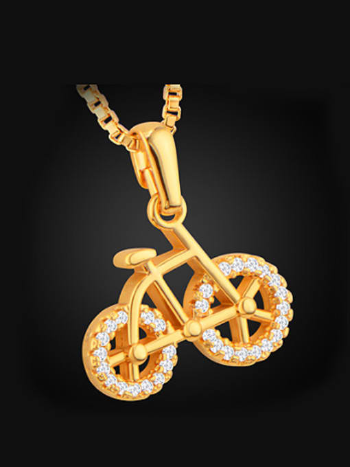 Days Lone Fashion Bicycle Rhinestones Necklace 0