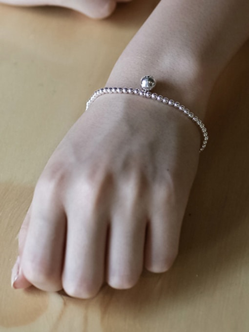 DAKA Simple Little Beads Silver Women Bracelet 1