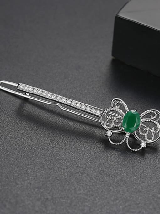 Platinum Copper With Platinum Plated Fashion Butterfly Word Folder Hair Pins