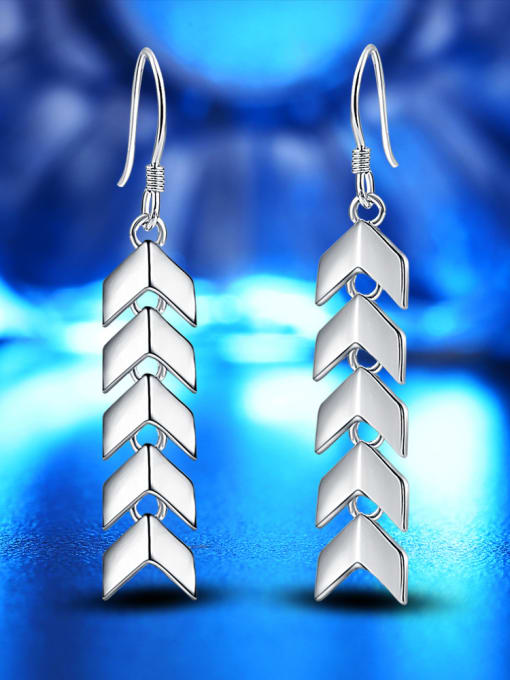 silvery New Designs Fashionable Plating Drop Earrings