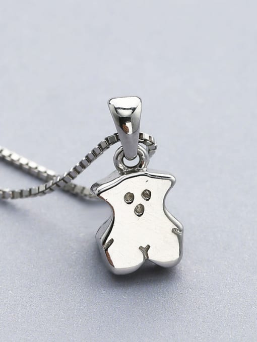One Silver Lovely Platinum Plated Cartoon Pendant 3