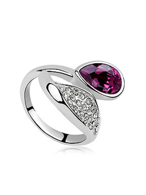 QIANZI Fashion Shiny austrian Crystals Alloy Ring 1