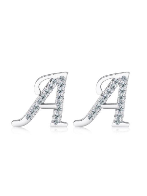 kwan Letter A-shape Fashion Stud Earrings 0