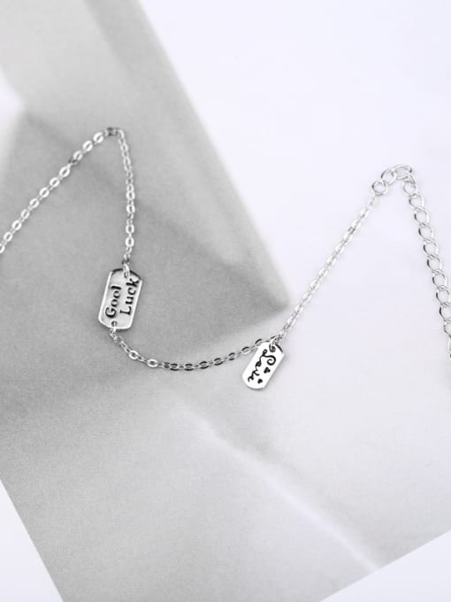 Peng Yuan Fashion Letters Silver Women Bracelet 2