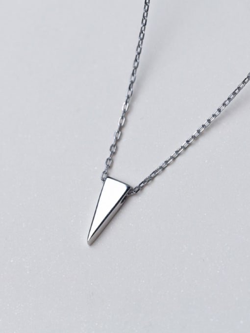Rosh Women Exquisite Triangle Shaped S925 Silver Necklace 0