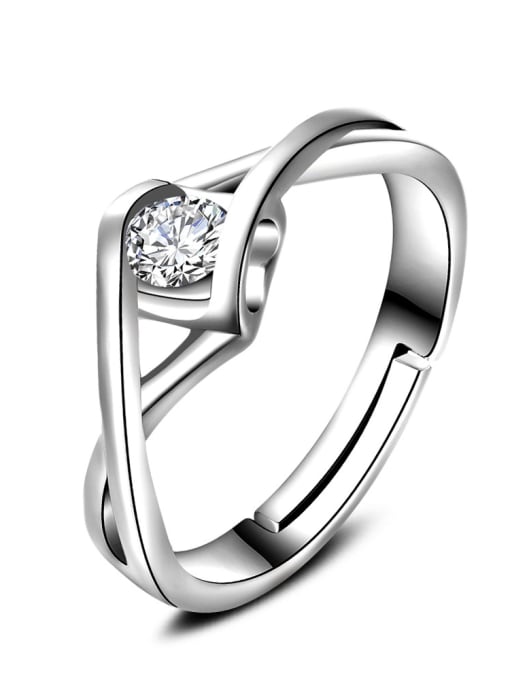 Platinum Ring Shinning AAA Zircons Fashionable Women Ring