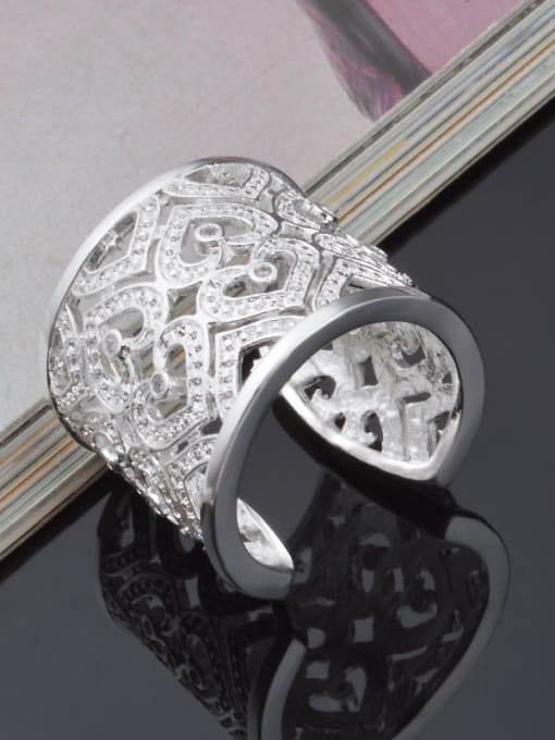 Ya Heng Western Style Shining Zircons Opening Ring 2