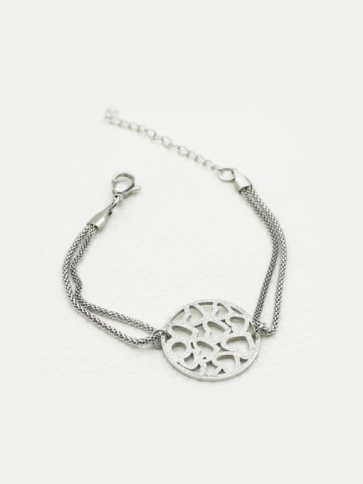 XIN DAI Hollow Round Double Lines Women Bracelet