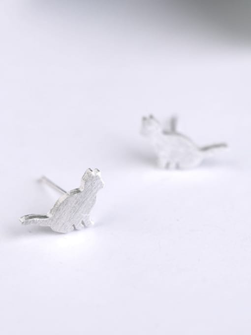 Peng Yuan Tiny Sitting Cat Stud Earrings 2