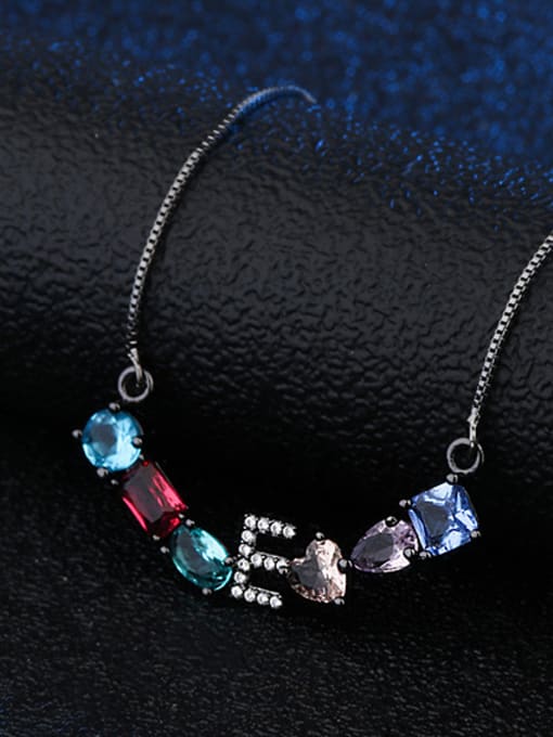 ROSS Copper With Glass stone Fashion Geometric 2 Piece Jewelry Set 2