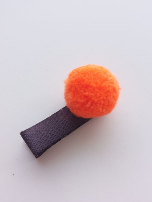 70502L Orange Color Ball Hair clip
