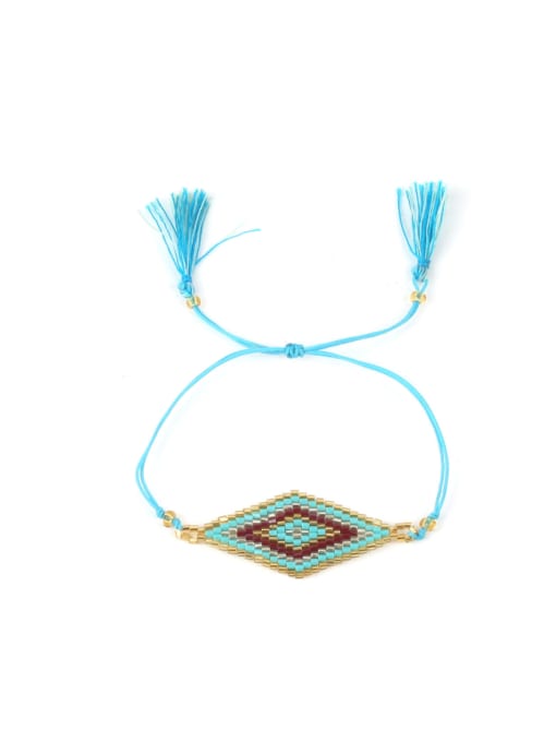 handmade Diamond Shaped Accessories Colorful Women Bracelet 4