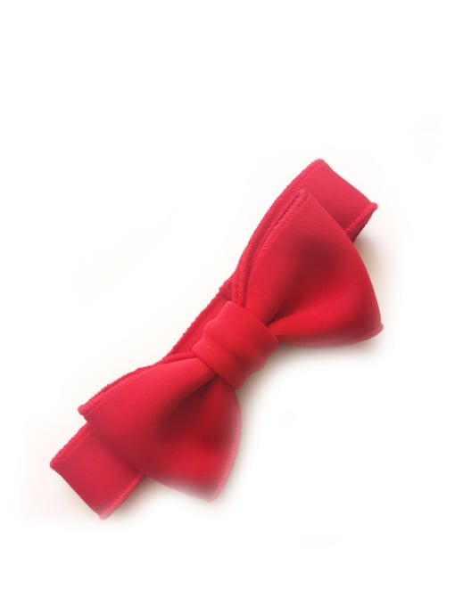 Red Bow Tie Cotton Adjustable Head Band