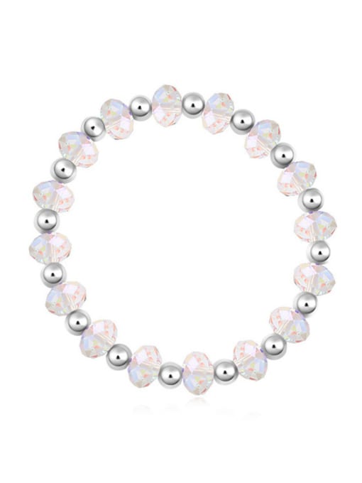 white Fashion austrian Crystals Little Beads Alloy Bracelet