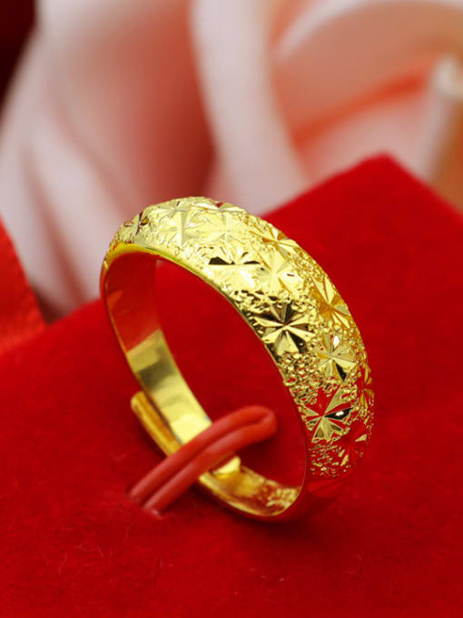 Female Couples Gold Plated Geometric Ring