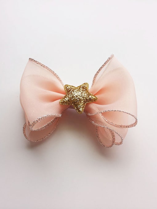 Light Pink 2018 Yarn Bow Hair clip
