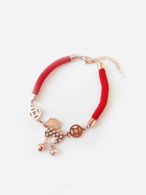 GROSE Little Sheep Accessories Red Rope Bracelet 0