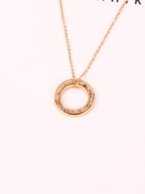 GROSE Round Pendant Fashion Clavicle Necklace 2