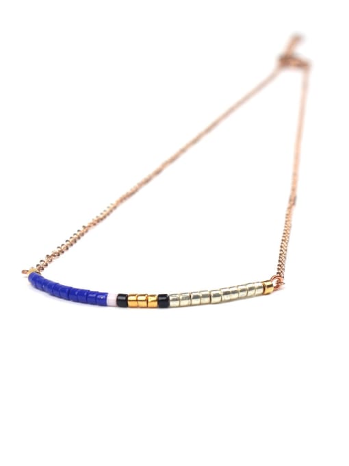 handmade Simple Strip Pendant Women Clavicle Necklace 1