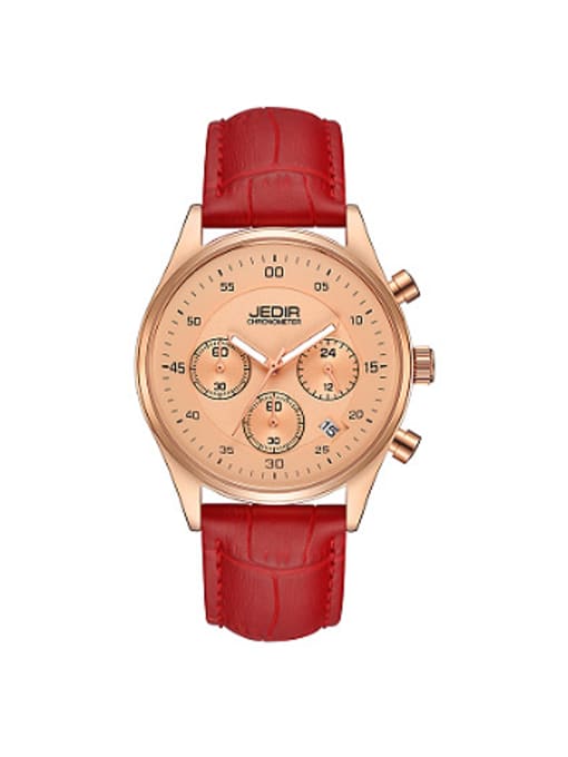 red JEDIR Brand Fashion Chronograph Women Watch
