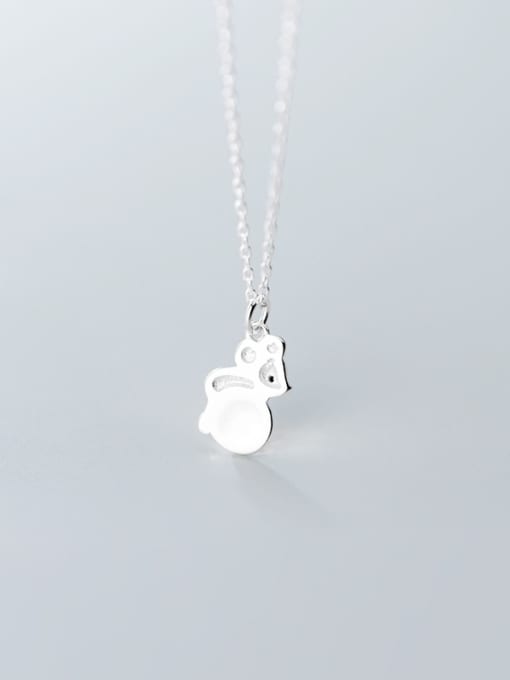 Rosh 925 Sterling Silver With Platinum Plated Cute Mouse Necklaces 2