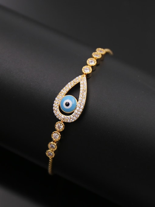 Golden 2018 Hollow Eye Shaped Bracelet