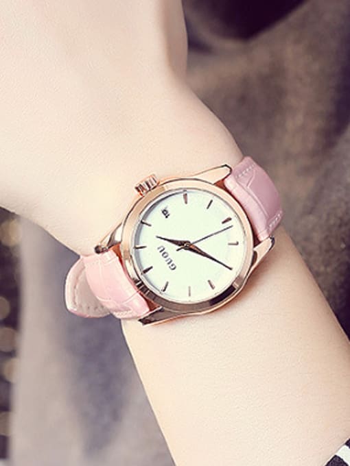 pink 2018 GUOU Brand Simple Mechanical Women Watch