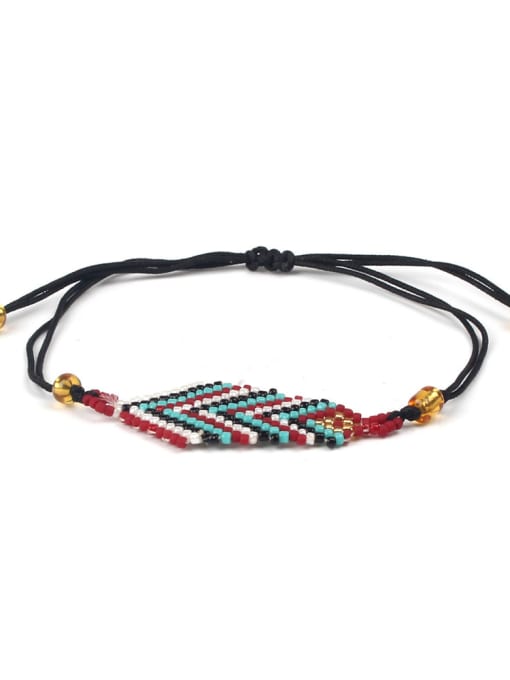 HB672-A Woven Polyamide Rope Colorful Women Bracelet
