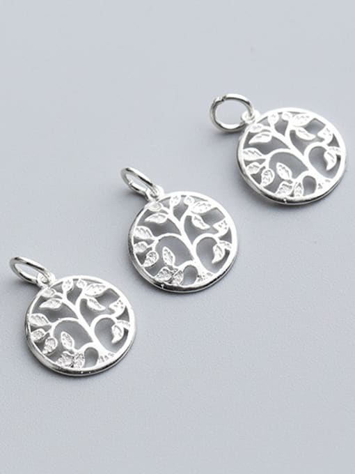 FAN 925 Sterling Silver With Silver Plated Trendy Dream tree Charms 0