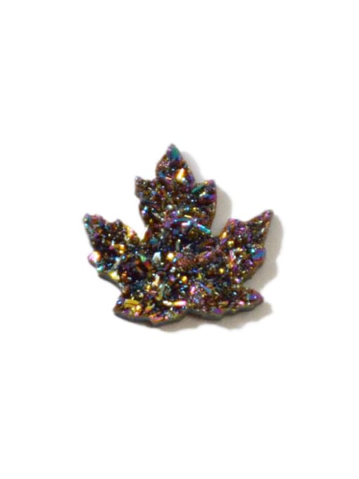 multi-color Simple Maple Leaf Natural Crystal Pendant