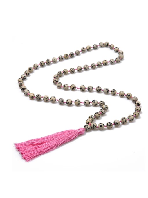 JHBZBVN1202 Personality Semi-precious Stones New Tassel Necklace