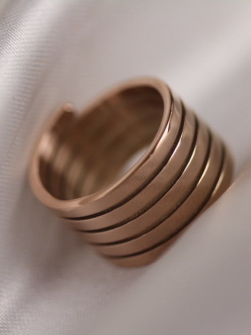 GROSE Punk Style Helical Spring Stretch Ring 1