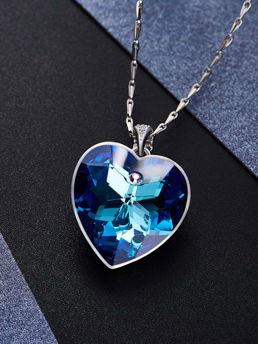 CEIDAI new 2018 2018 2018 2018 2018 2018 2018 S925 Silver Heart-shaped Necklace 3