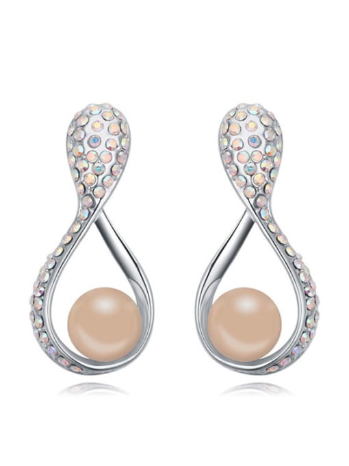 nude Chanz using austrian elements Austria pearl earrings she laugh fashion pearl