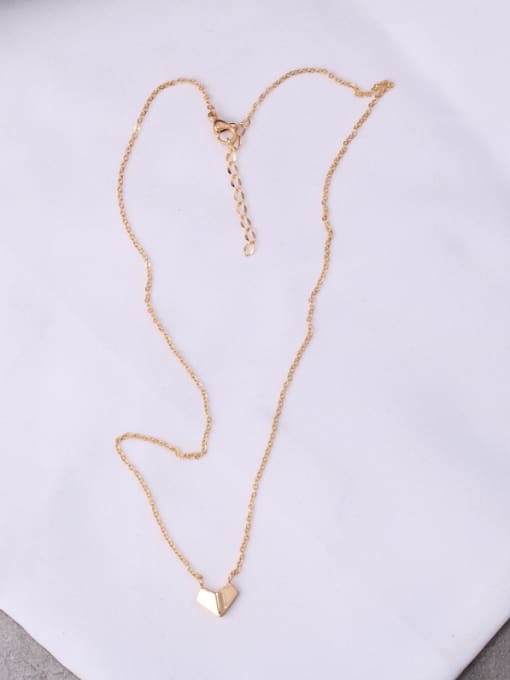 GROSE Titanium With Gold Plated Simplistic Irregular Necklaces 1