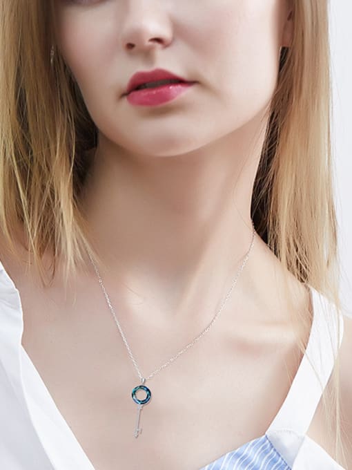 CEIDAI austrian Crystals Key-shaped Necklace 1