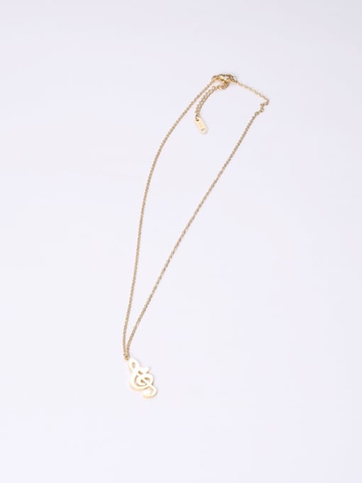 GROSE Titanium With Gold Plated Personality Irregular Necklaces 2