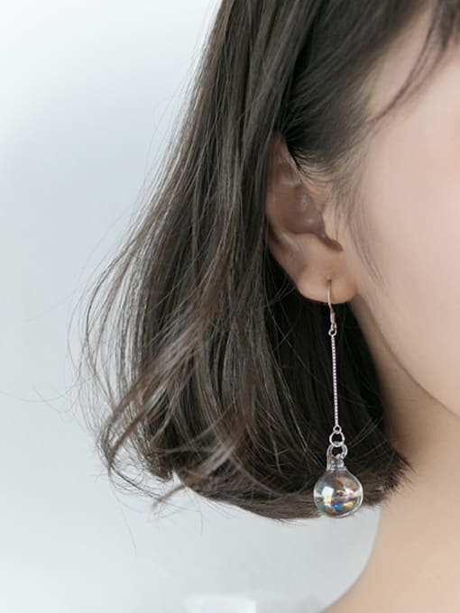 Rosh Special-shaped glass hollow and special Earrings 1