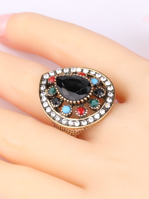 Gujin Personalized Hollow Retro style Alloy Ring 1